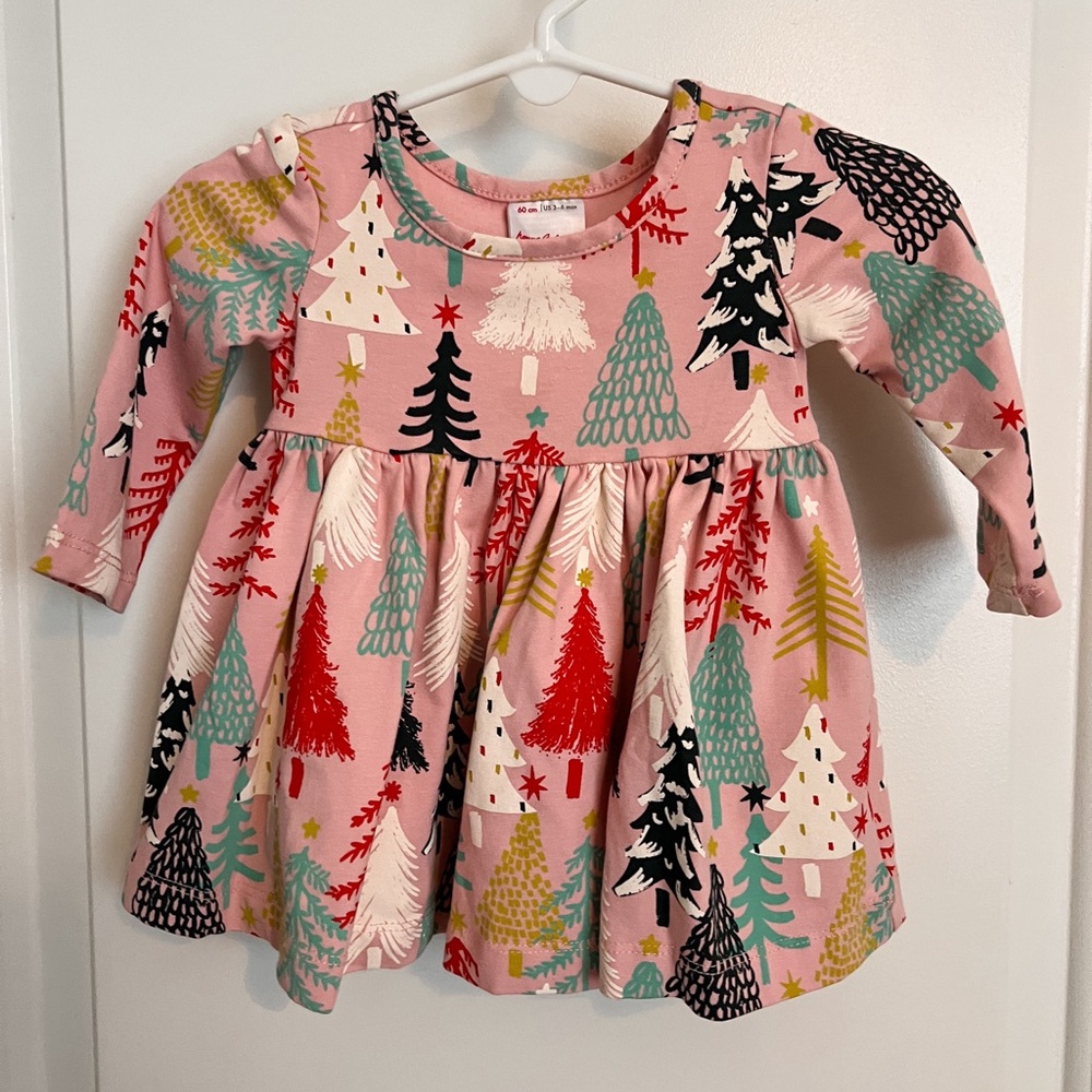 Hanna Andersson Pink Christmas Dress 3-6M - Like New